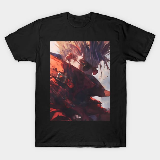 Legendary Gunslinger: Space Western Anime-Manga Adventure T-Shirt by insaneLEDP